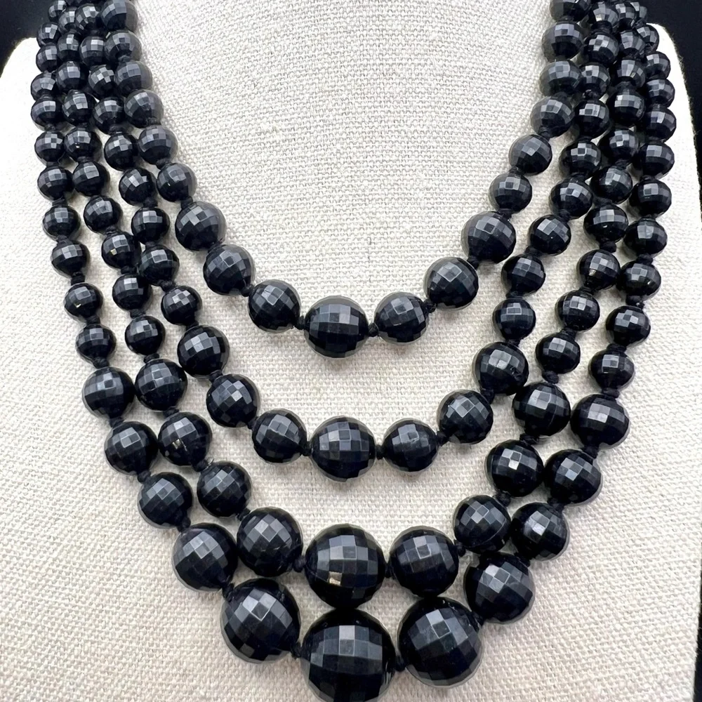 Elegant Vintage Germany Beaded 4-Strand Necklace - Picture 2 of 8